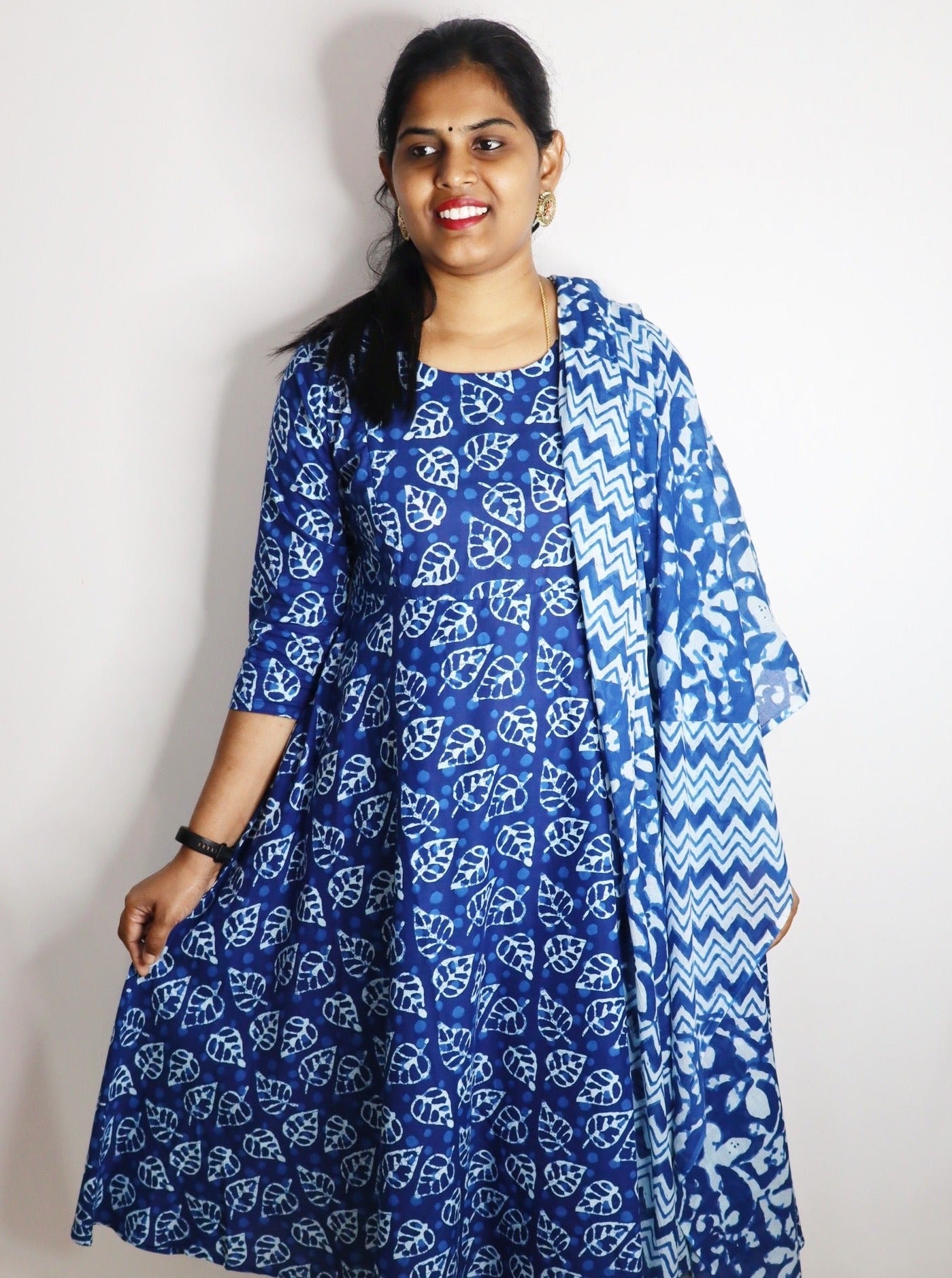 Anvi - Navy Cotton Maternity Set