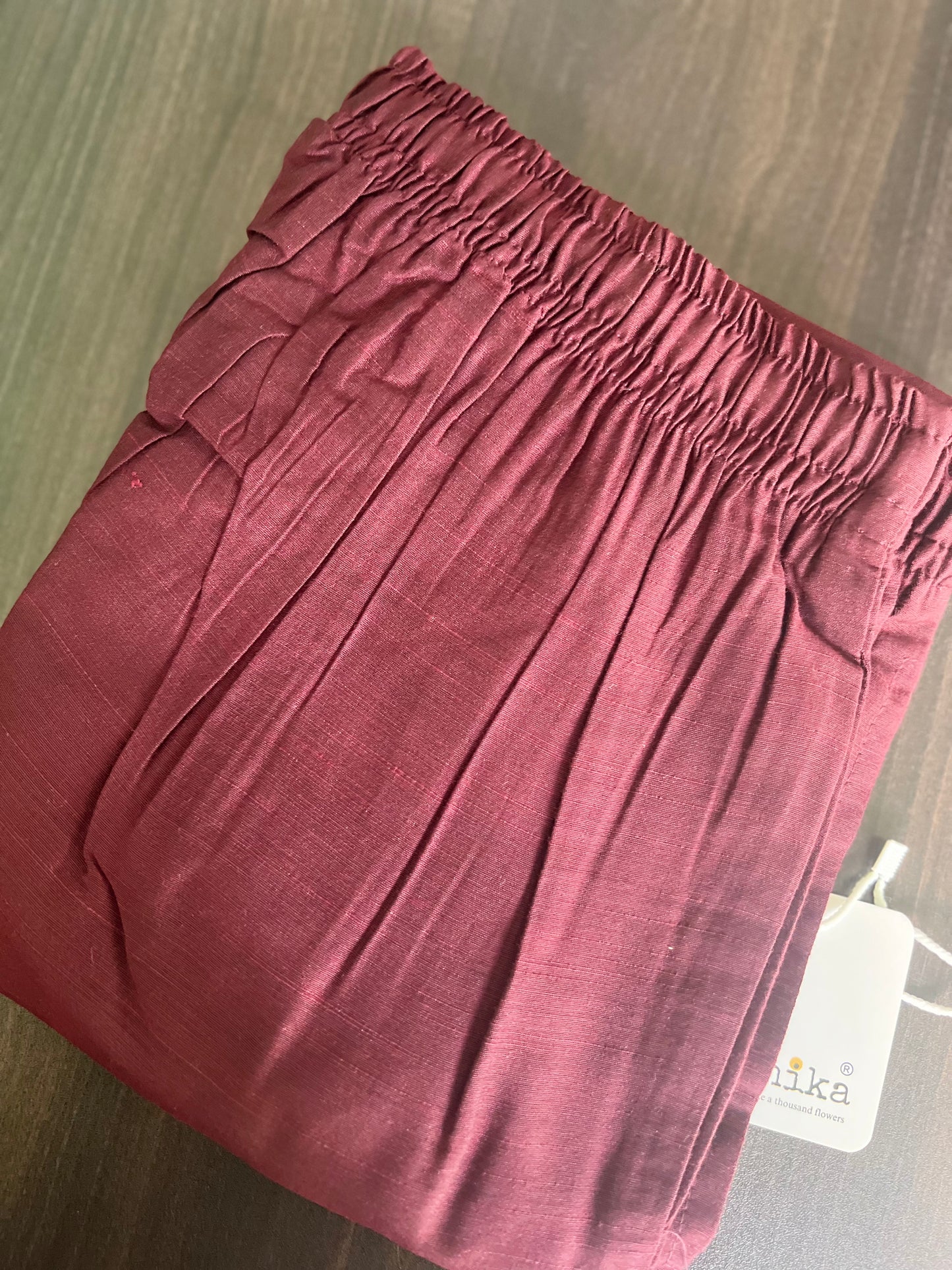 Rashmika - Wine Silk Pant