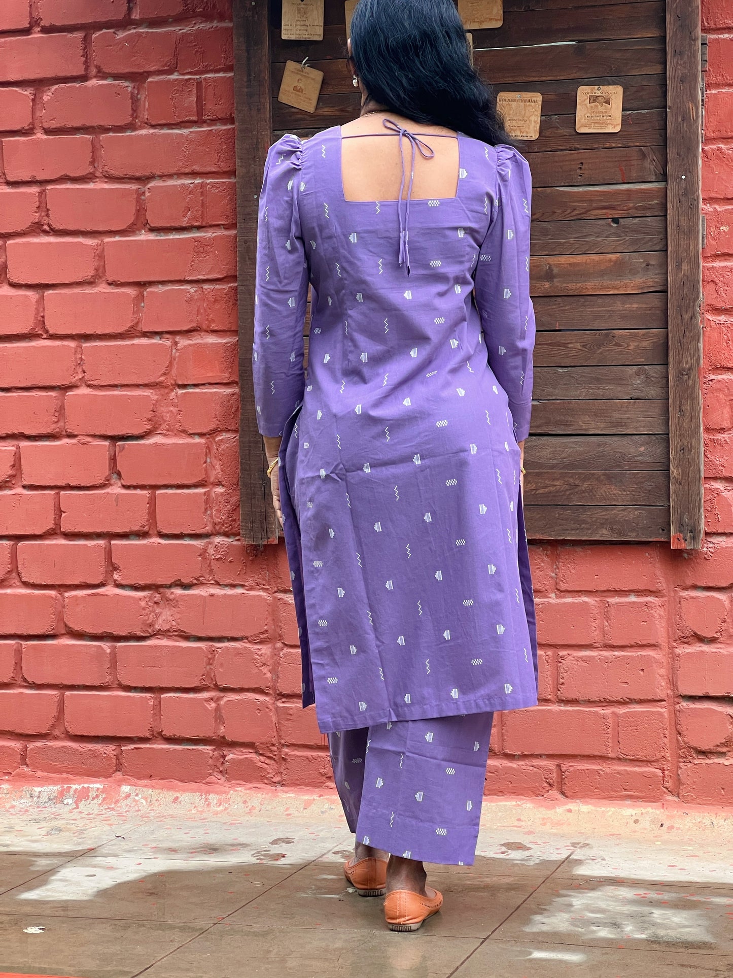 Manasa - Pure Handloom Lavender coord set