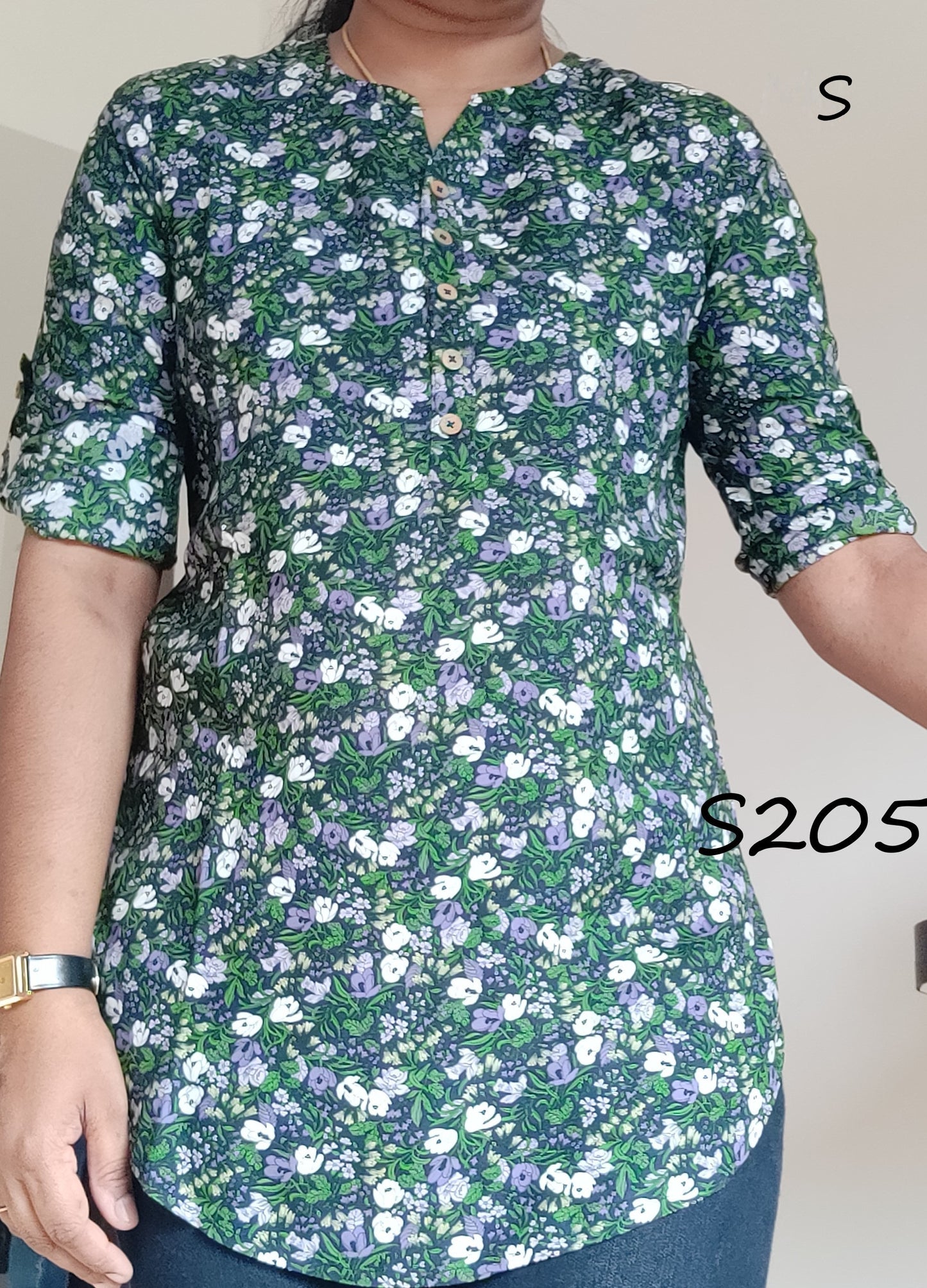 Aaradhya - Premium Short top Green