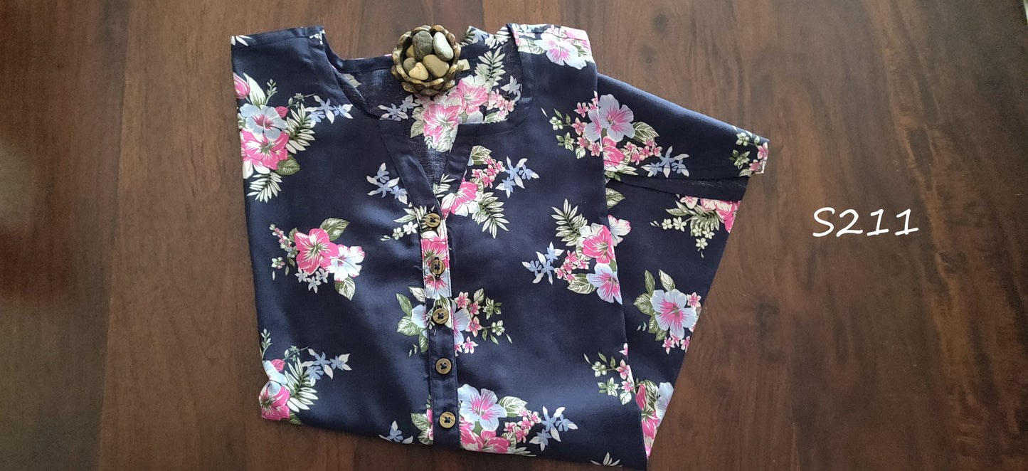 Aaradhya - Premium Short top Navy