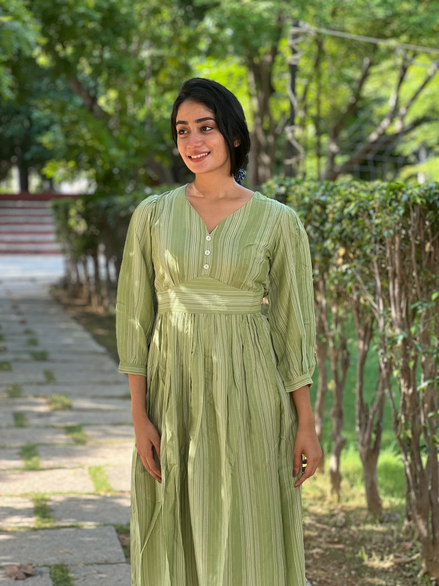 Nitara - Casual/Vacation dress- Green