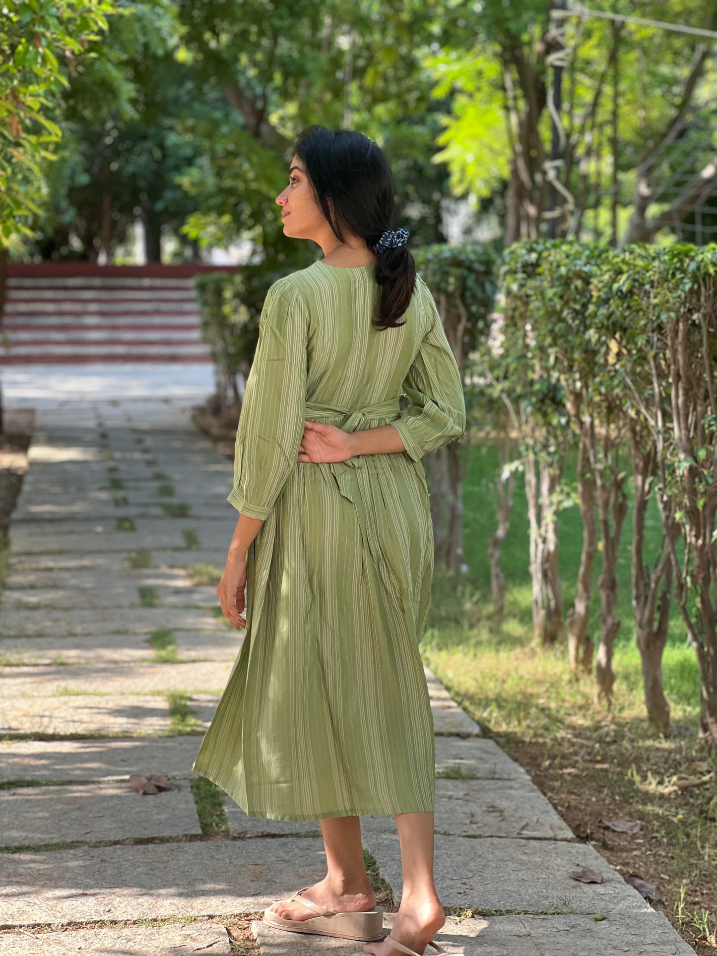 Nitara - Casual/Vacation dress- Green