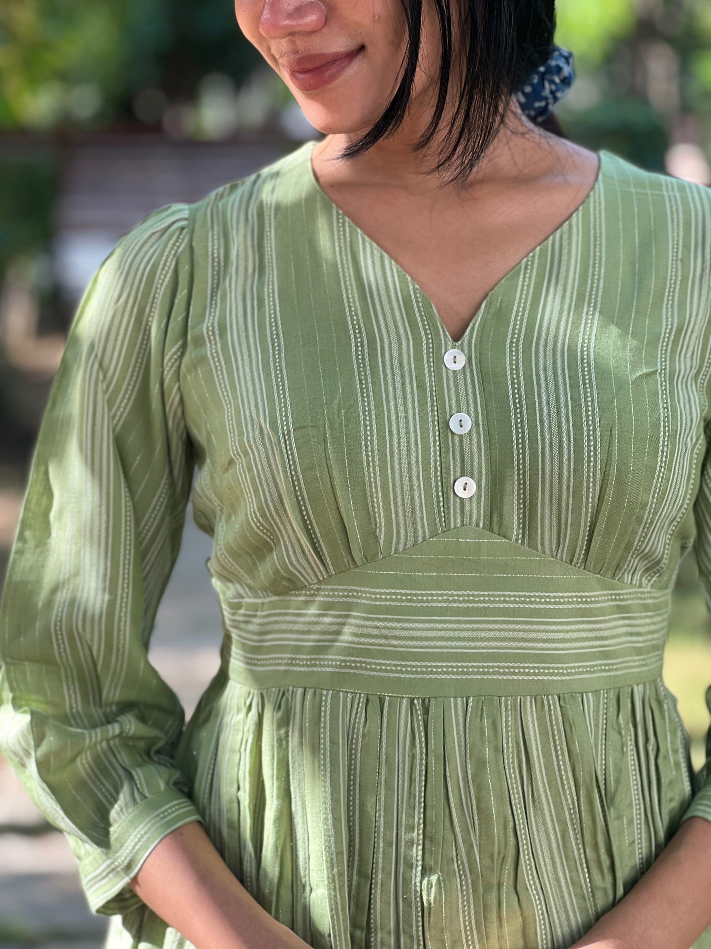 Nitara - Casual/Vacation dress- Green