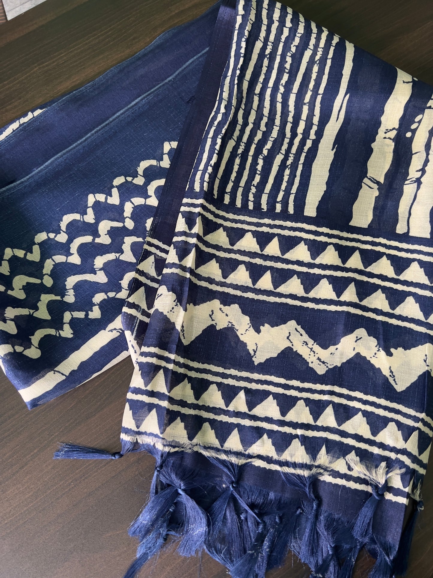 Kadhi silk Dupatta - Blue