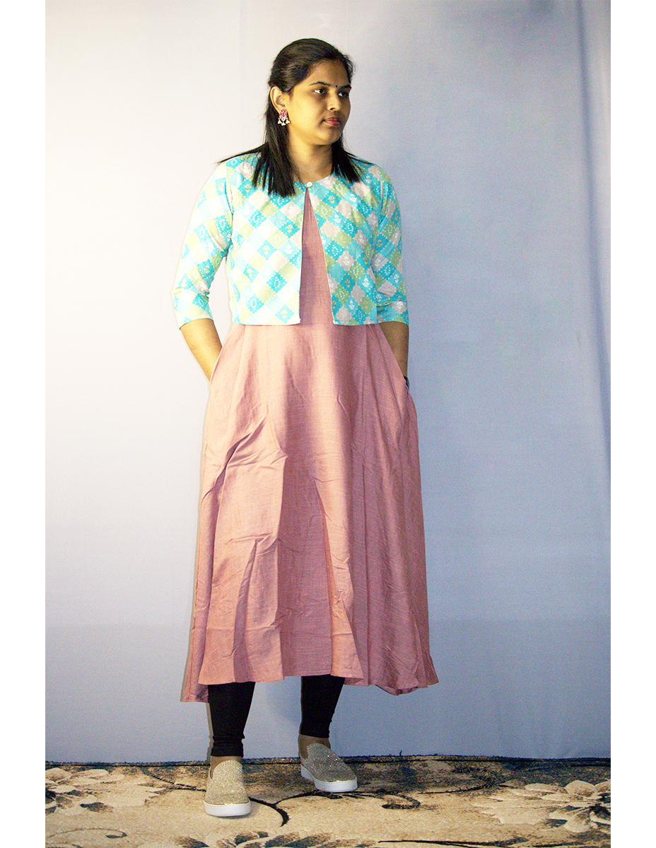 Rosy Half jacket dress