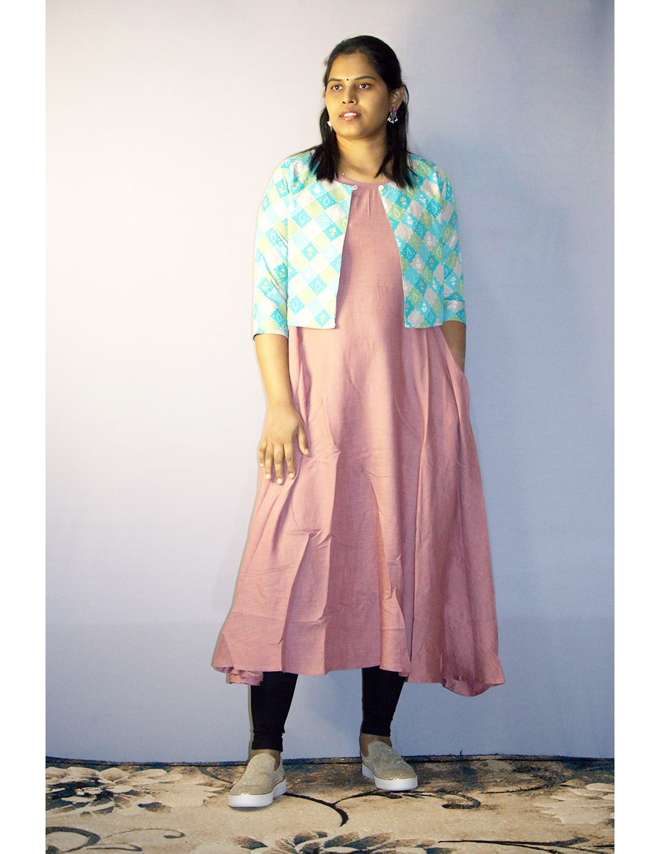 Rosy Half jacket dress