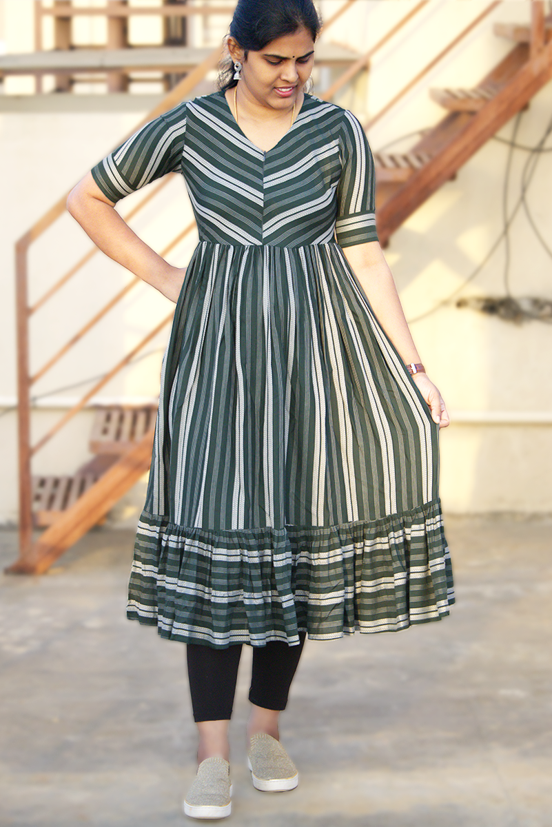 Bhama - Green Dress -No zipper