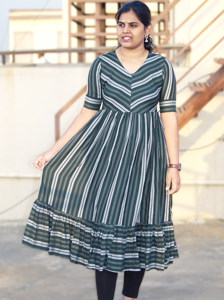 Bhama - Green Dress -No zipper