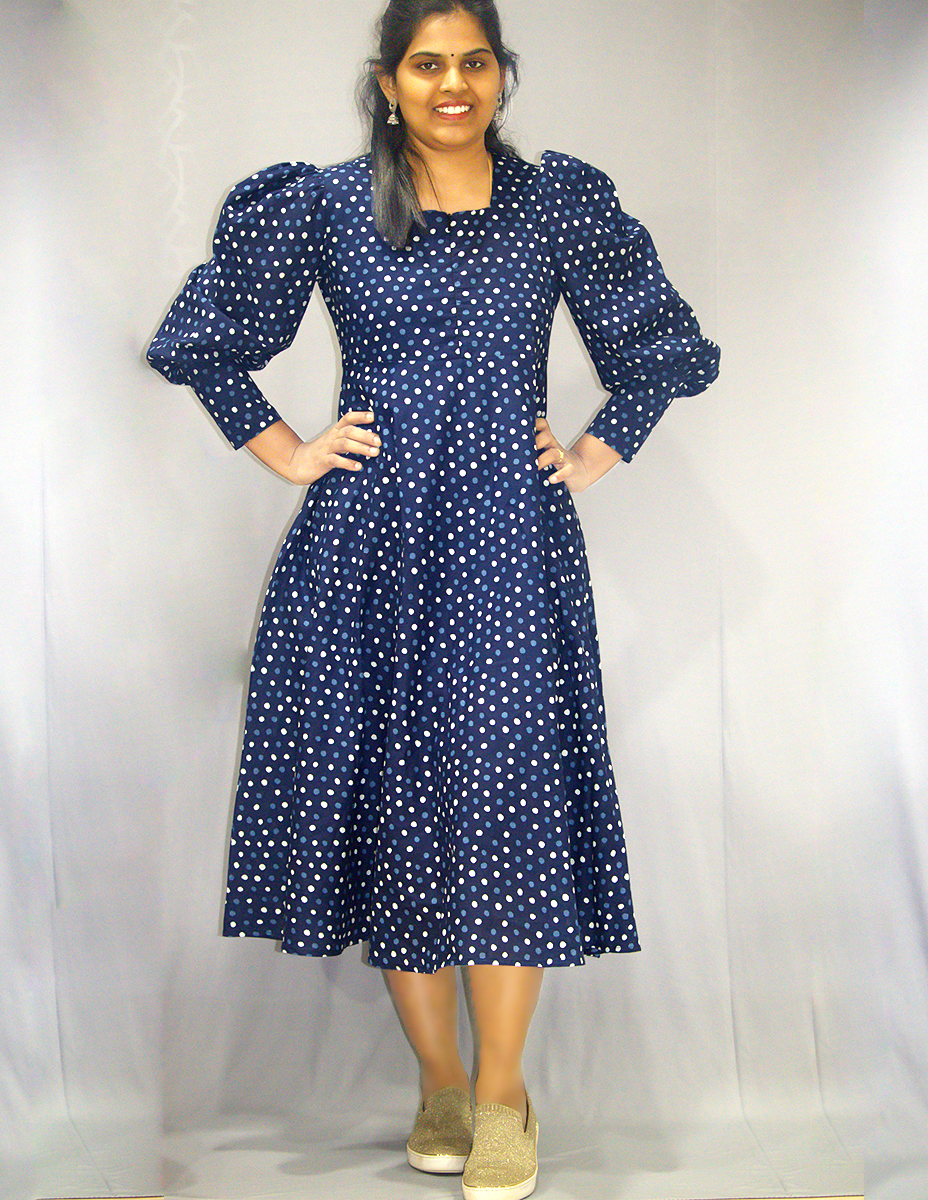 Polka Dot Designer Feeding and Maternity Dress