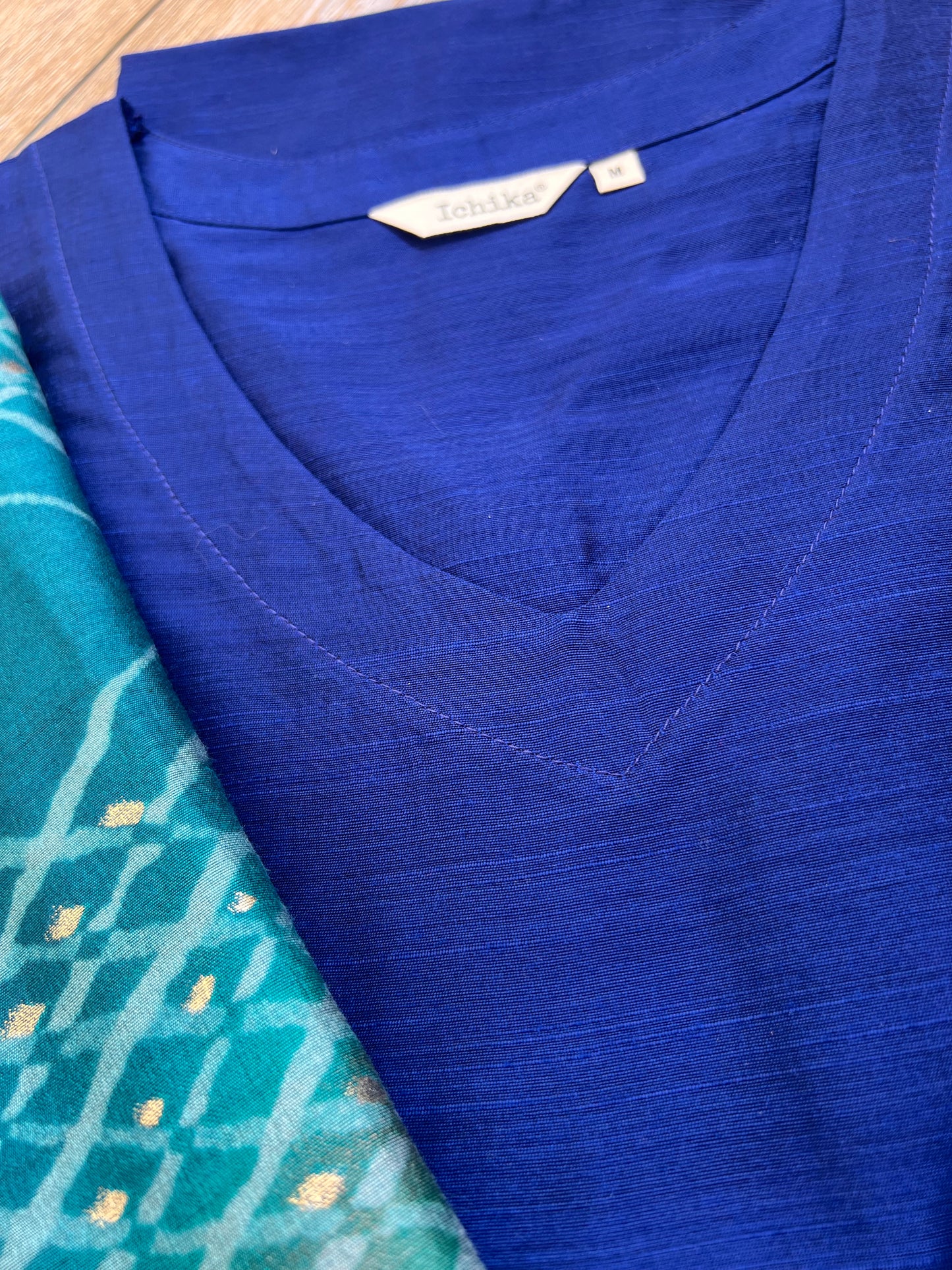 Royal Blue Silk cotton set