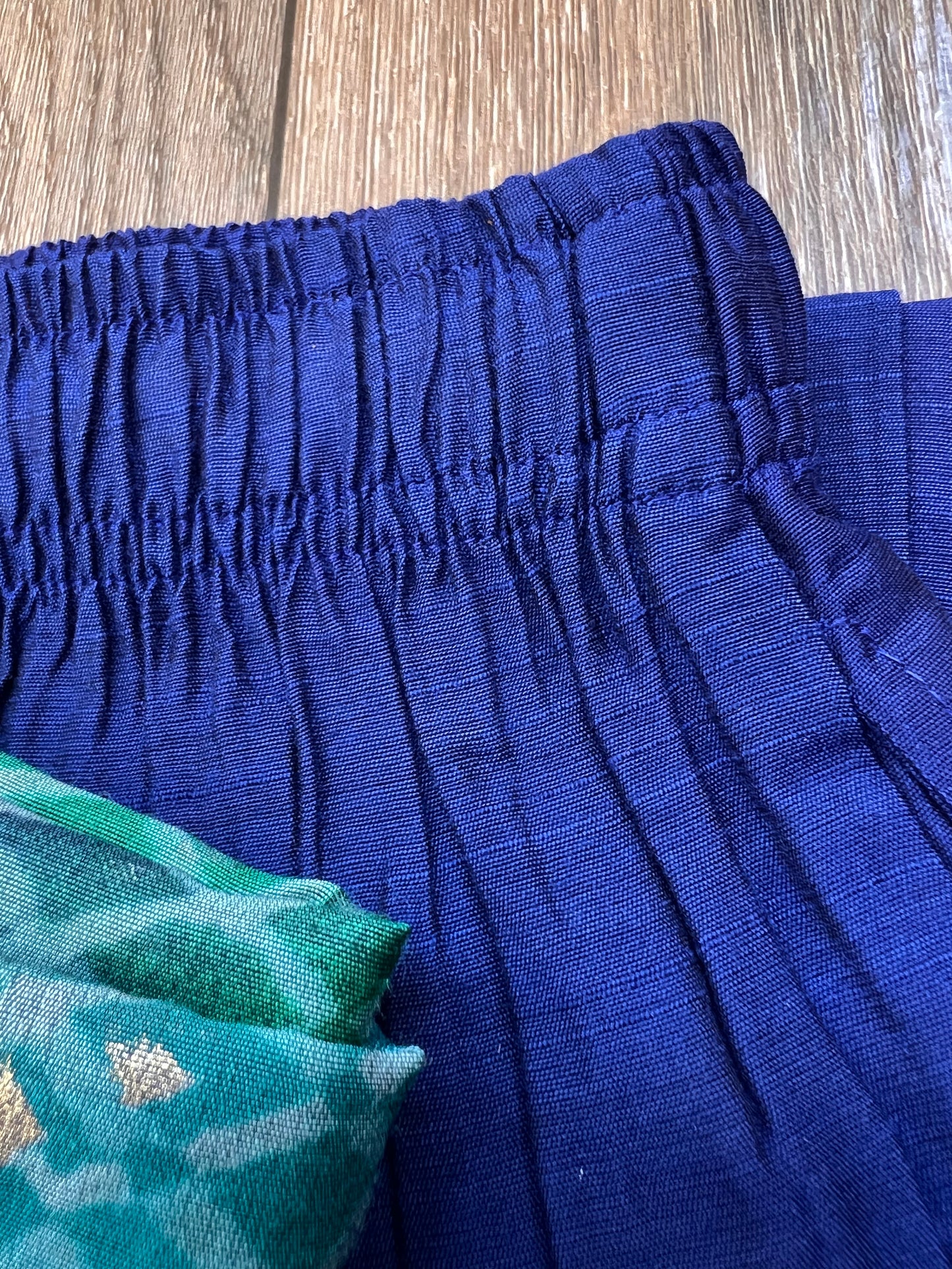Royal Blue Silk cotton set