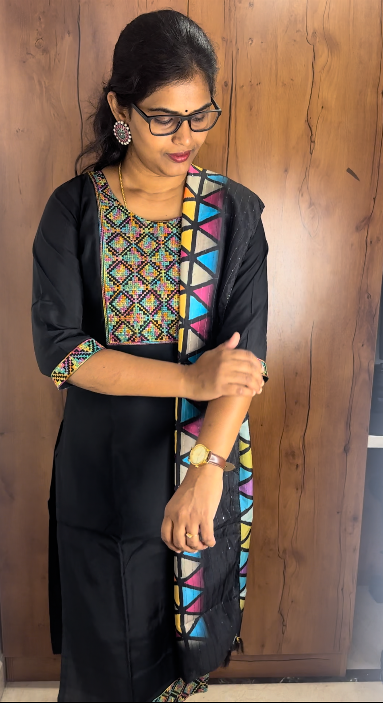 Black Embroidery Suit