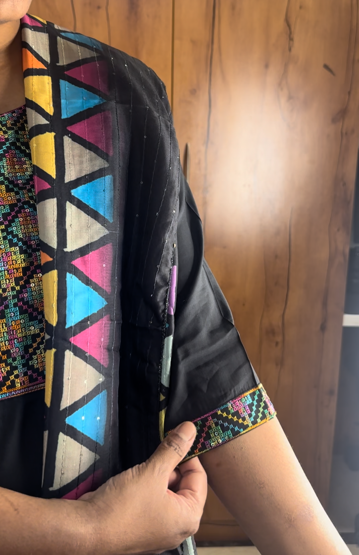 Black Embroidery Suit