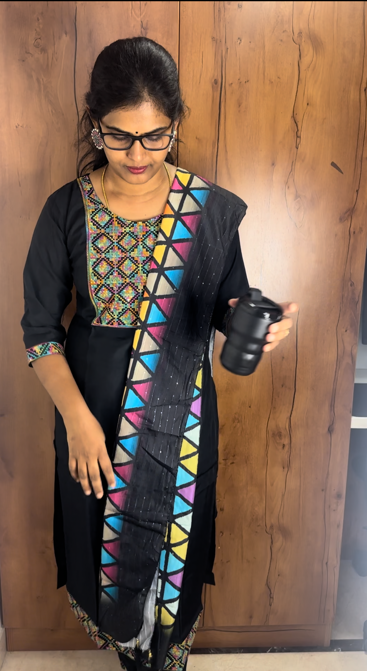 Black Embroidery Suit