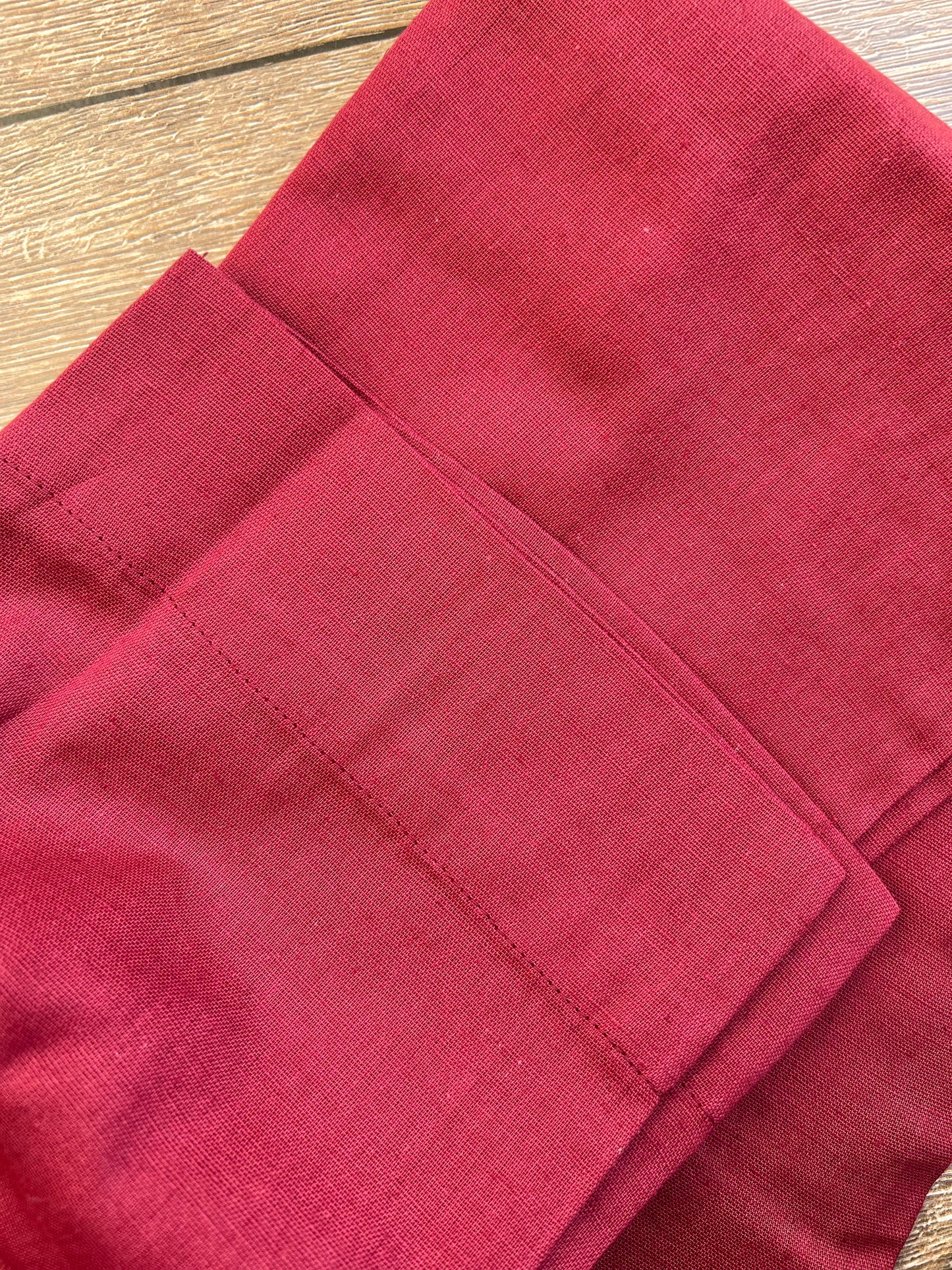 Tamara Every Day Cotton Pants - Burgundy