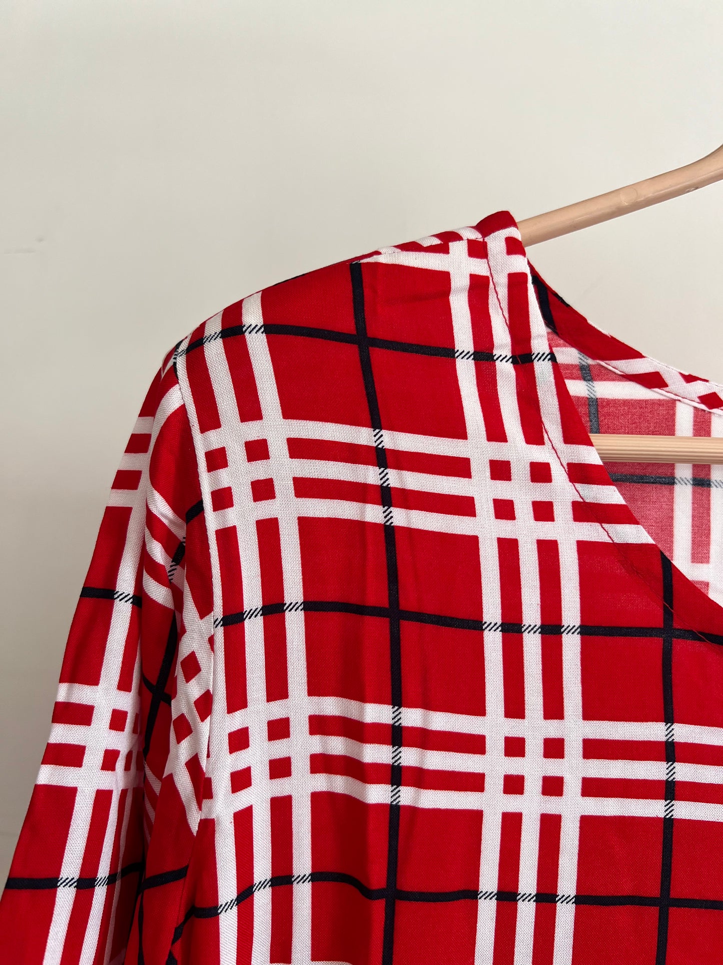 Harita - Red Checkered Long Maxi