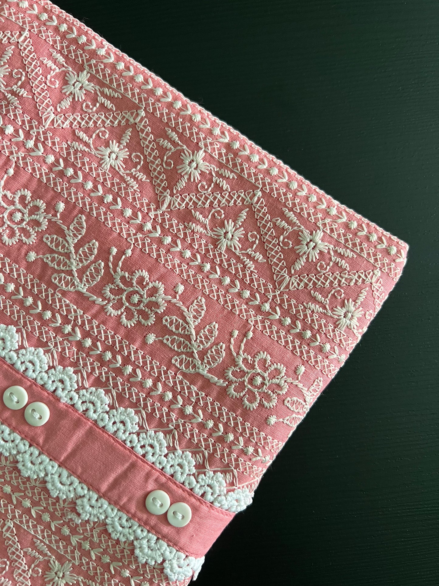 Naina - Pink Cotton kurti with embroidery