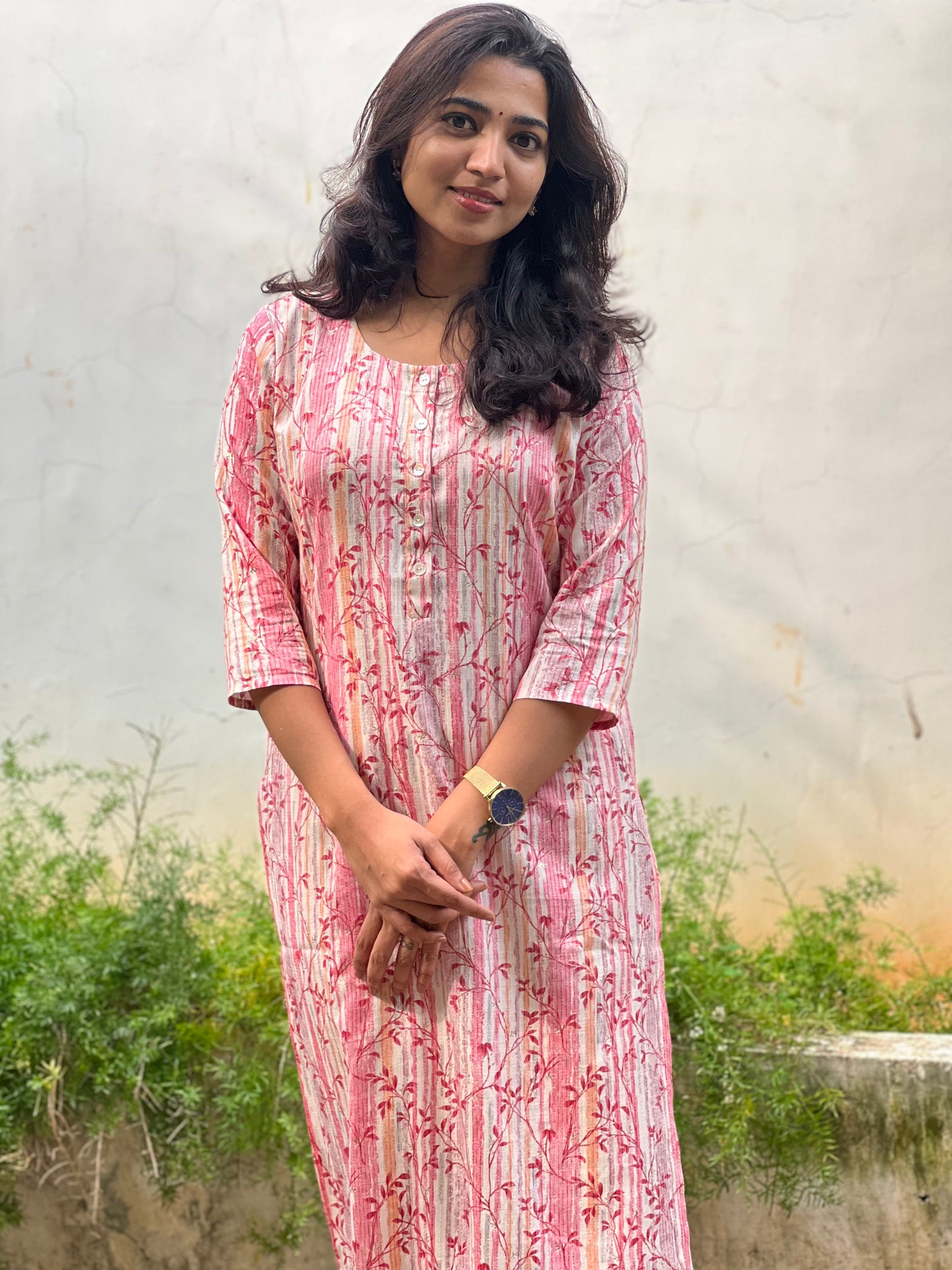 Devika - Rayon Capsule Kurti and pant set - White