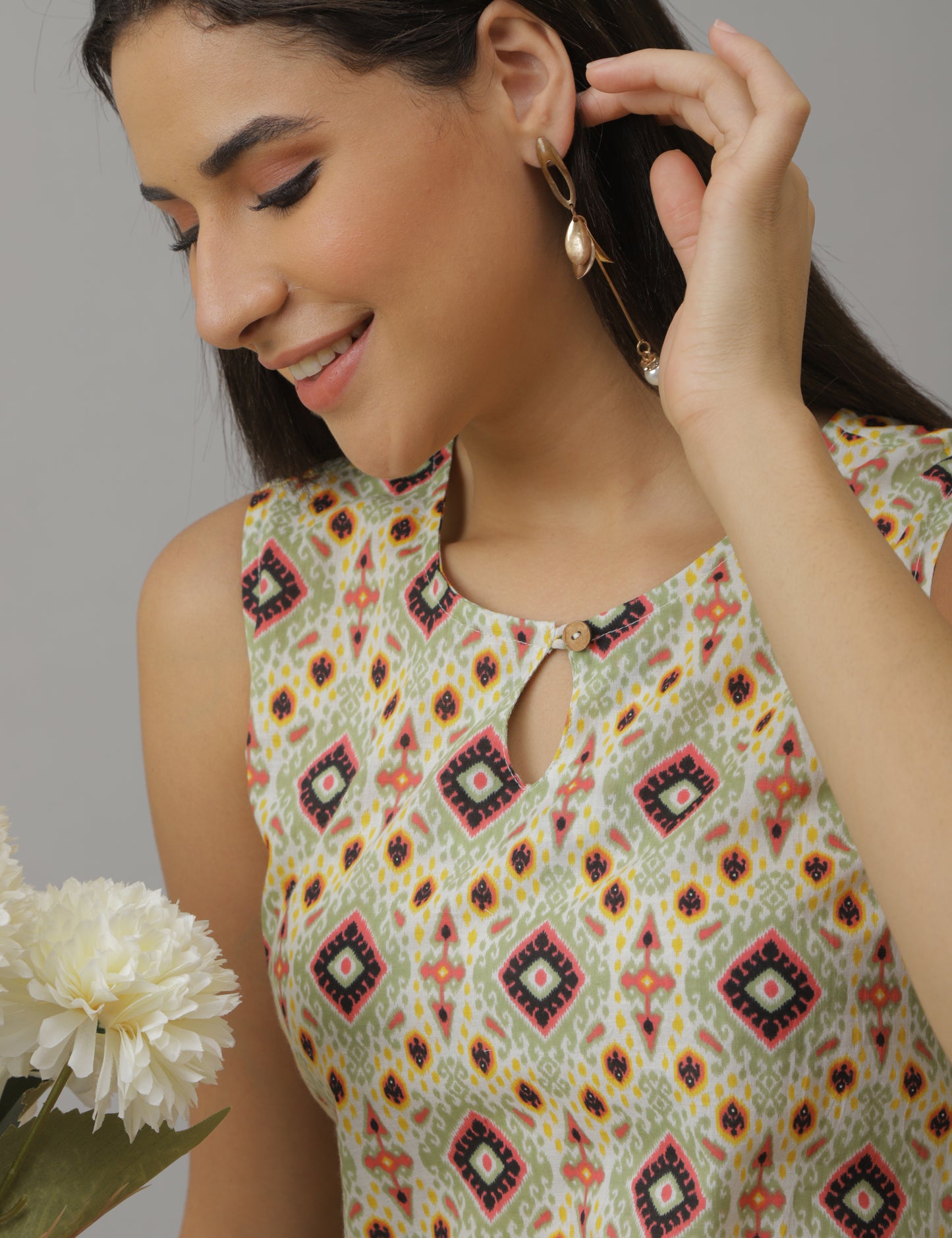 Anvi - Sleeveless Kurti