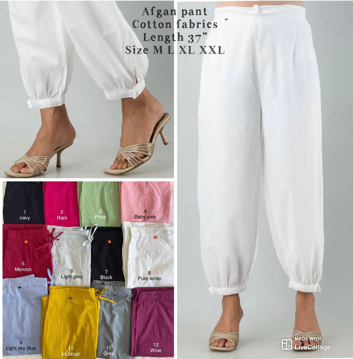 Vasudha - Afgan pants in Cambric Cotton