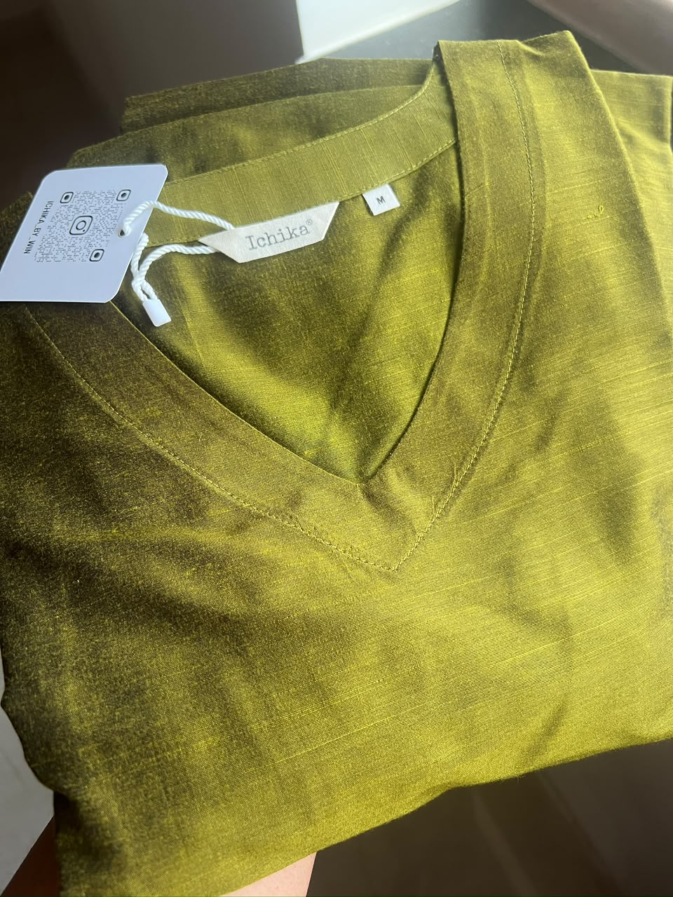 Mehandi Green Silk cotton set