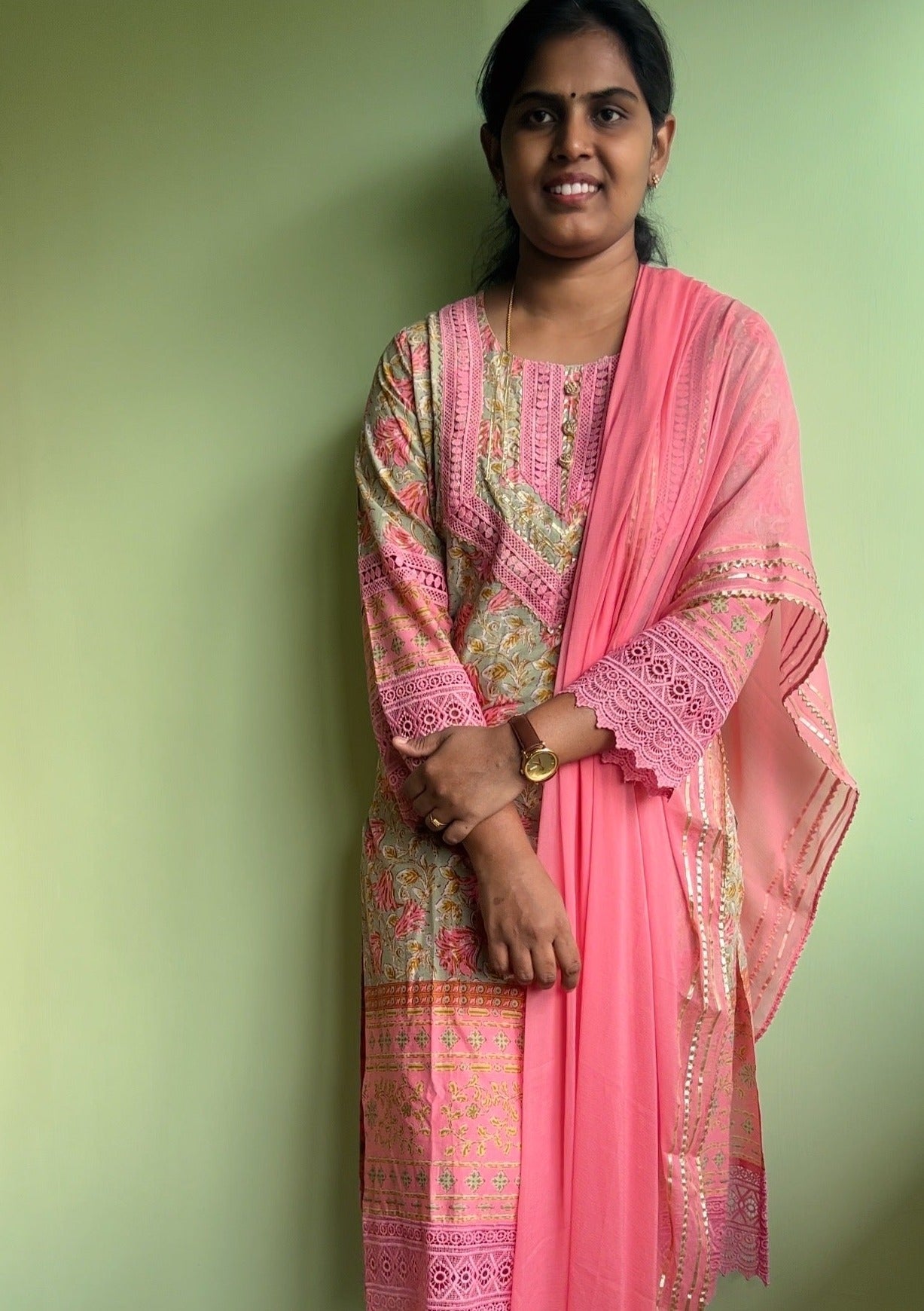 Yuthika - Premium Cotton suit - Green