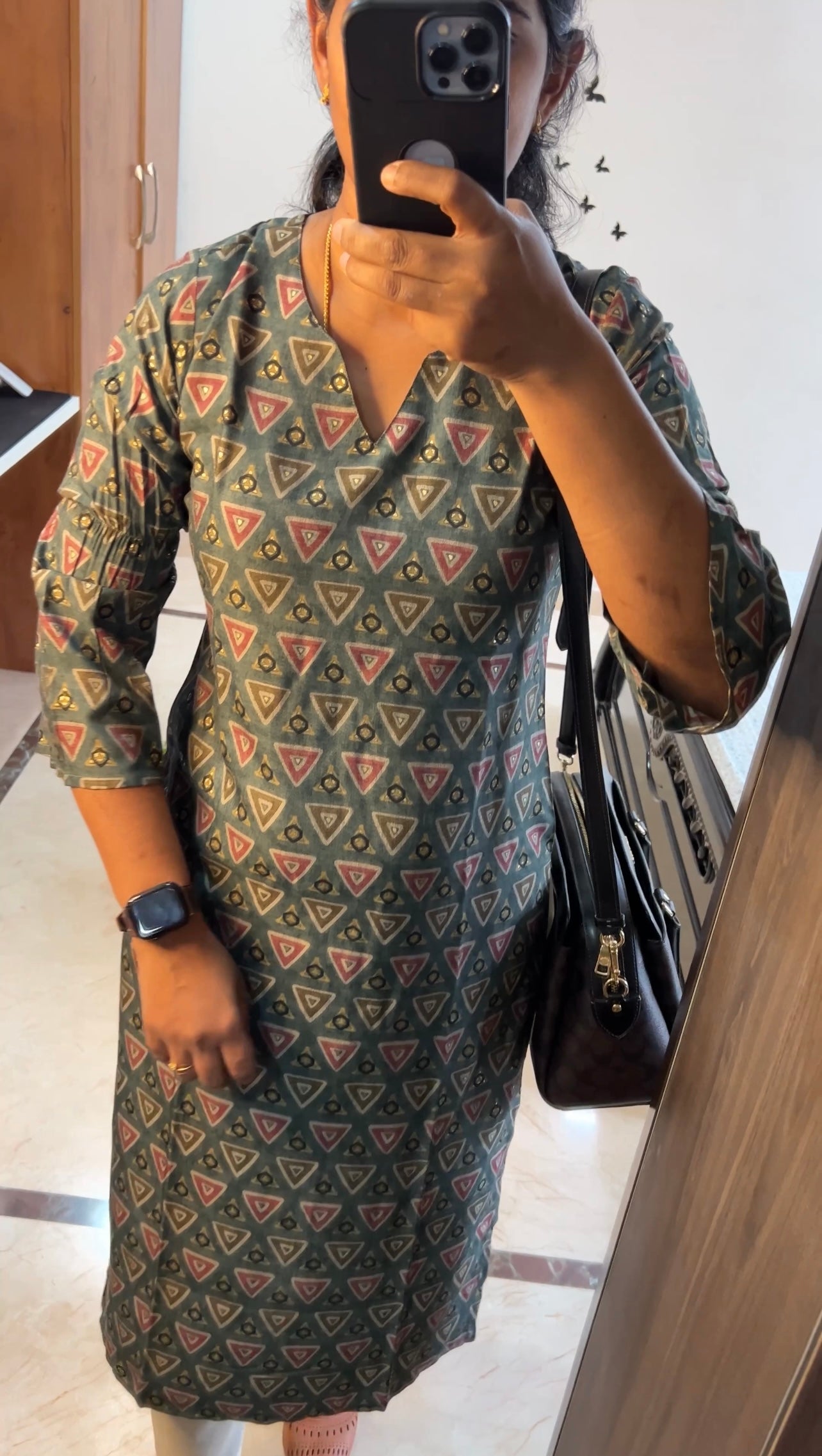 Nikita - Muslin Designer sleeves office wear kurti