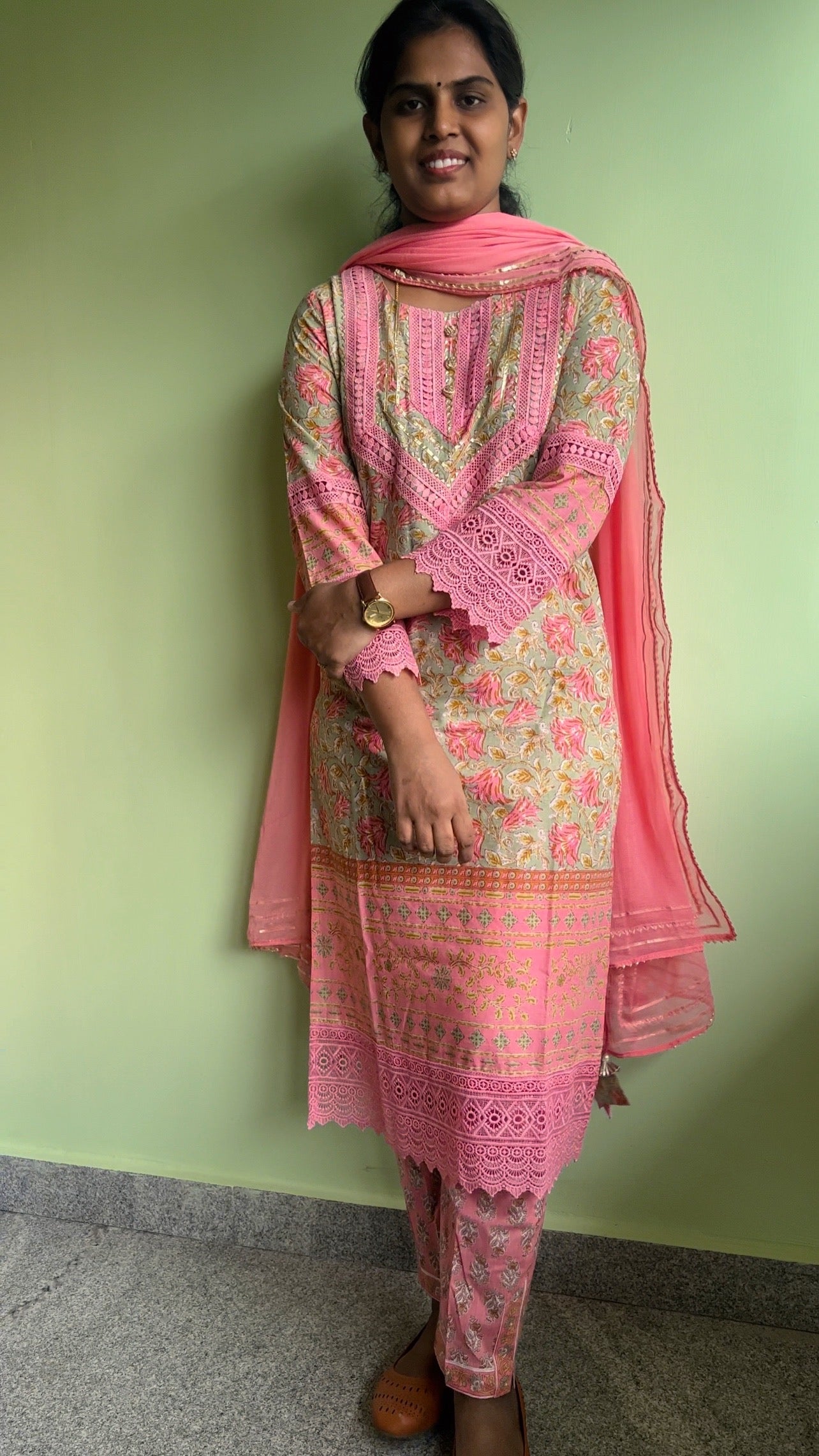 Yuthika - Premium Cotton suit - Green