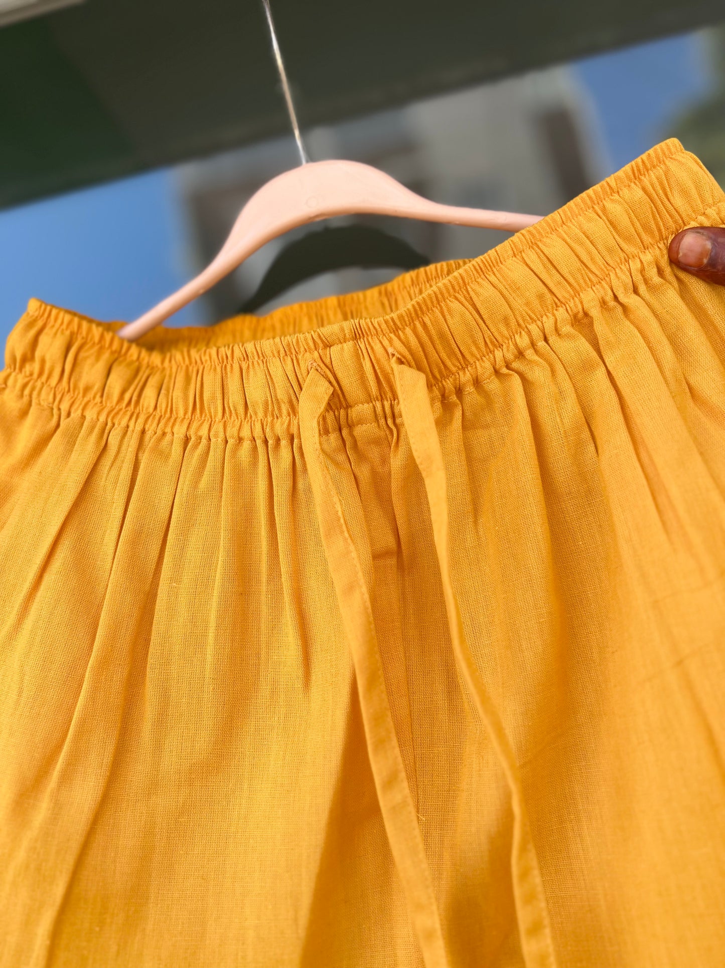 Tamara Every Day Cotton Pants - Yellow