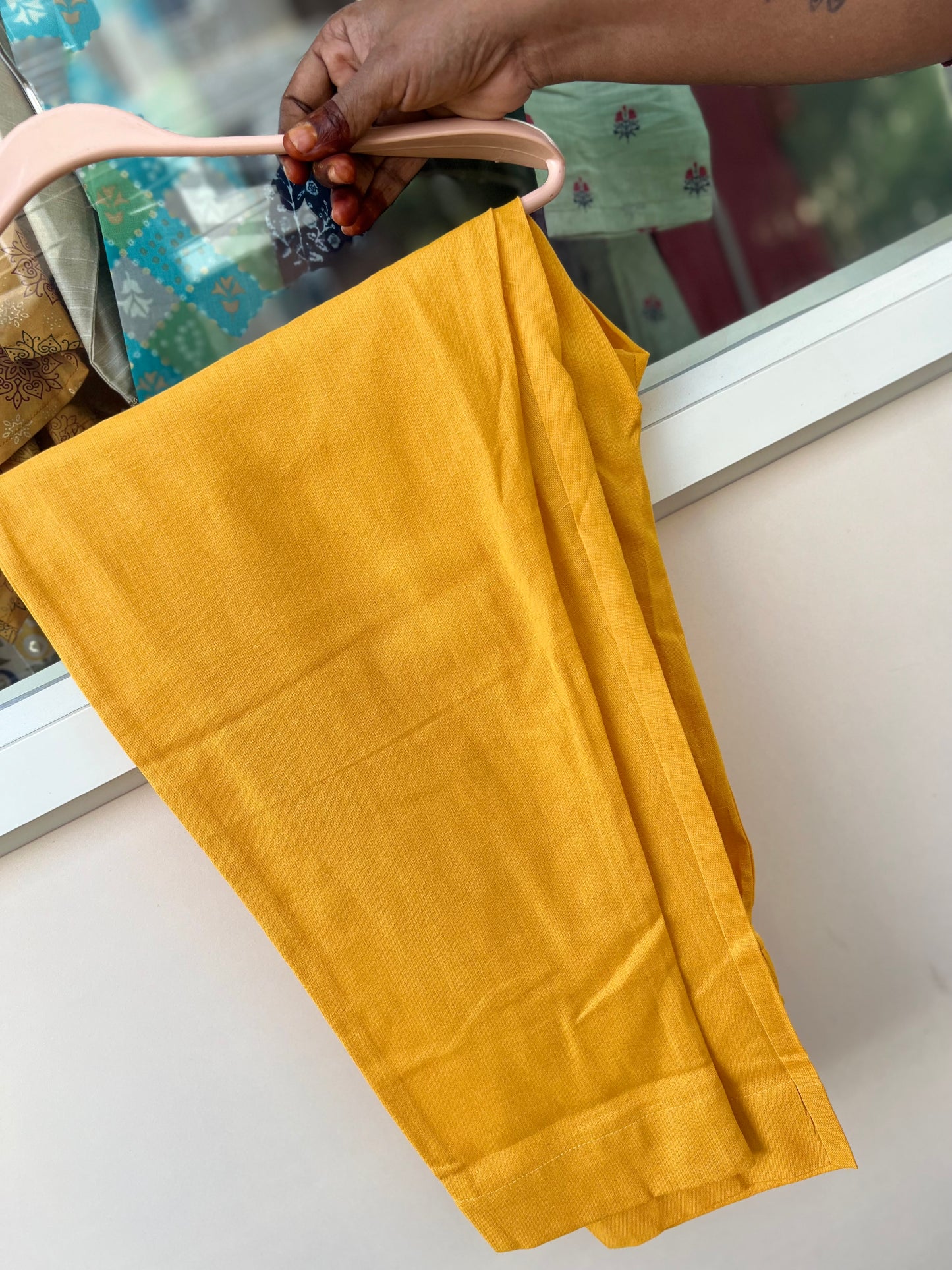 Tamara Every Day Cotton Pants - Yellow