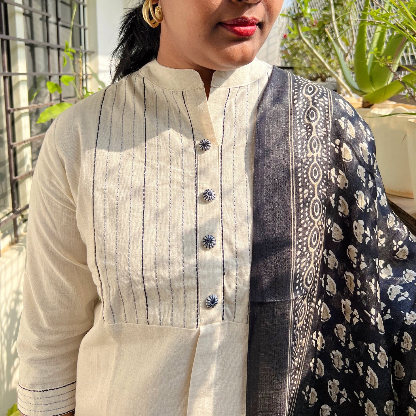Dhamayanti - Kadhi Cotton suit