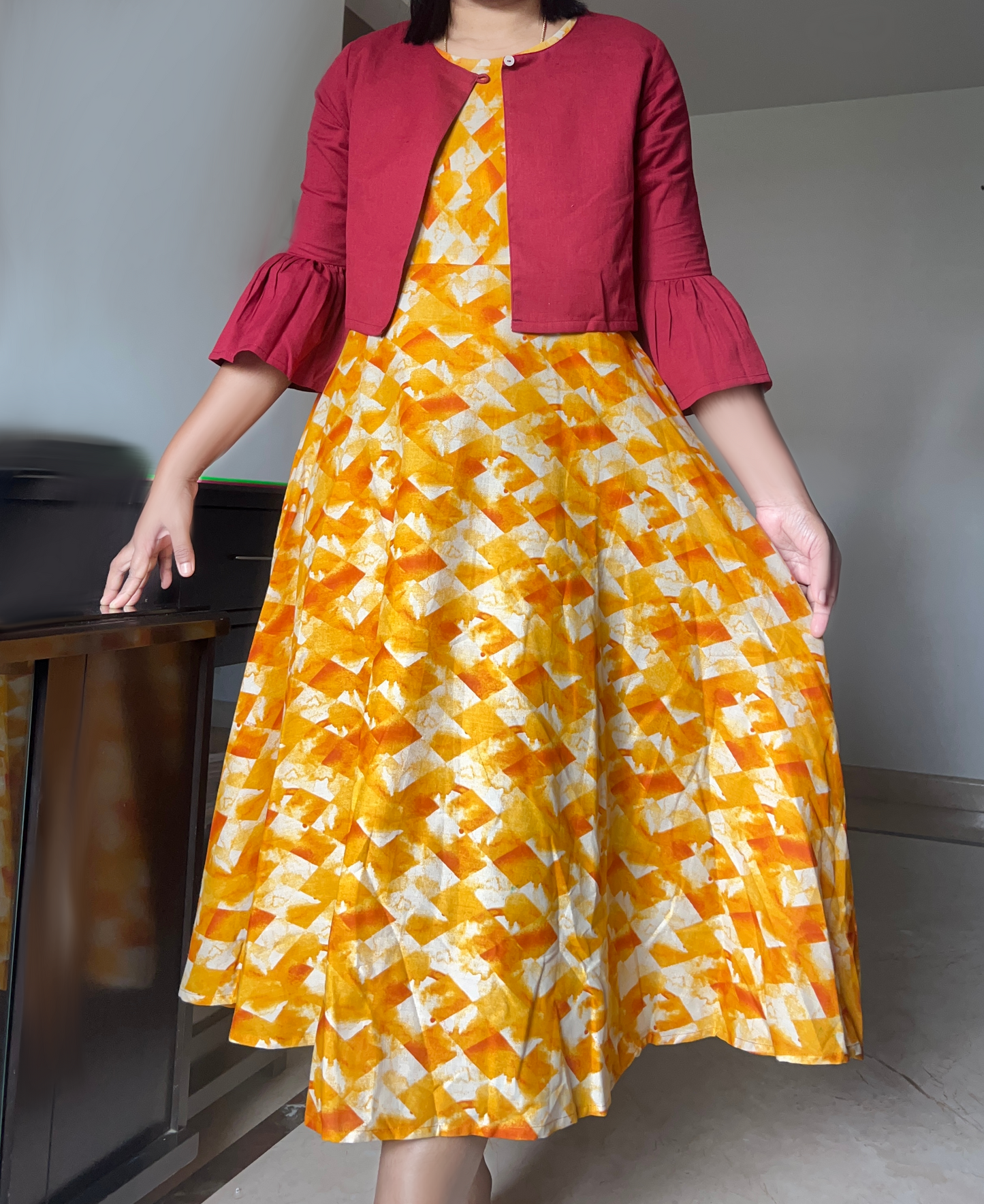 Marron Jacket dress