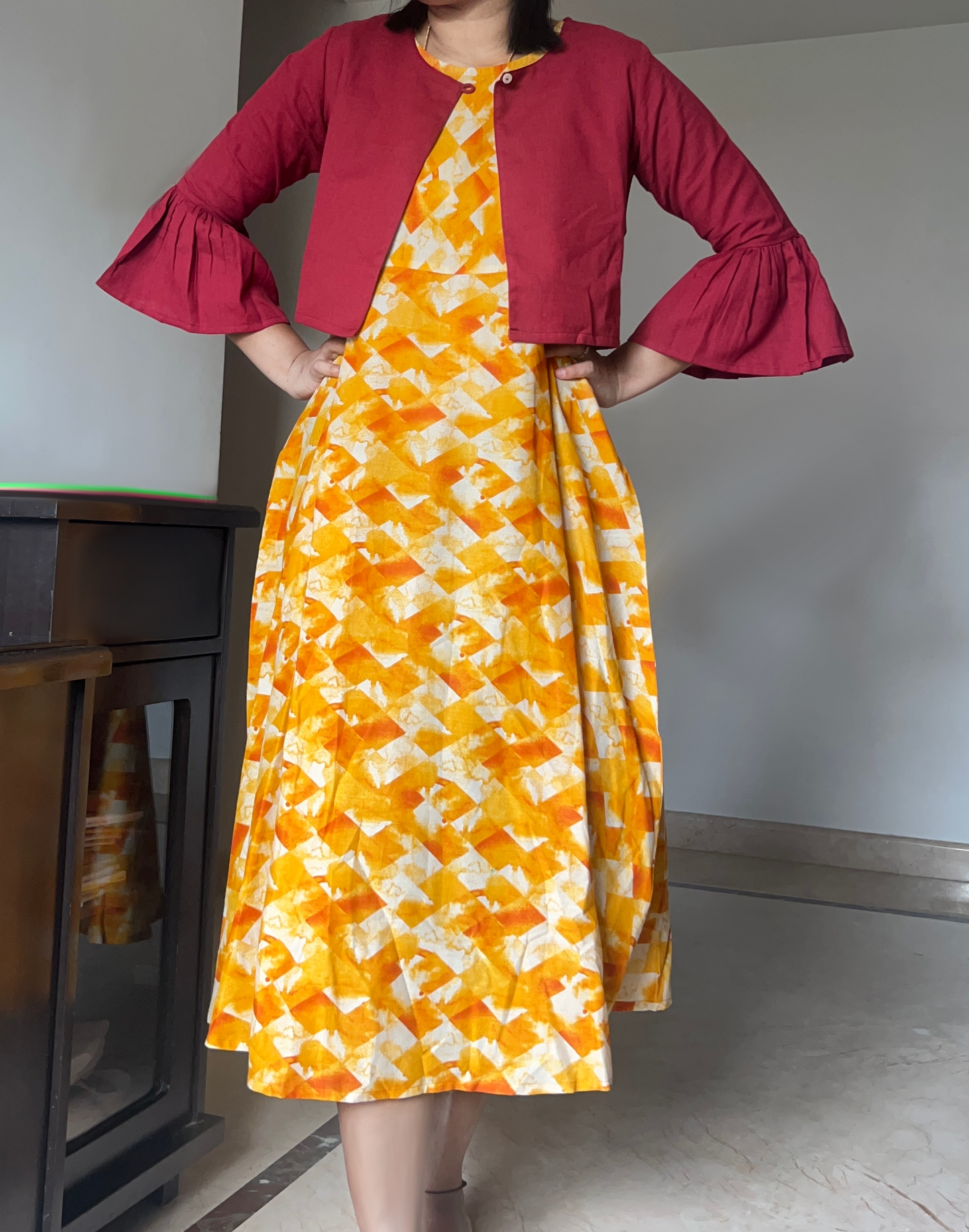 Marron Jacket dress