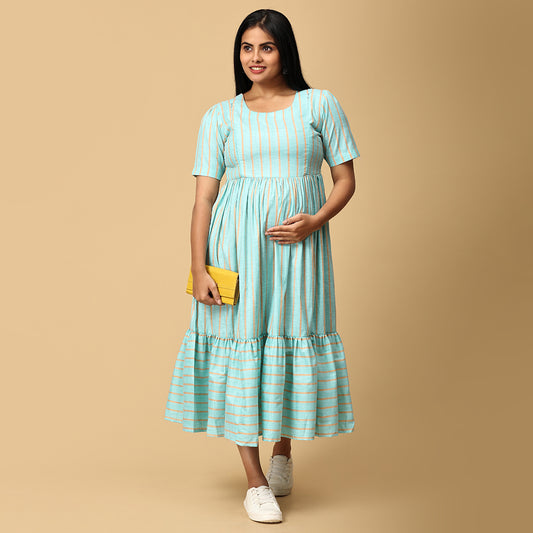 Ameya - Pastel Green Frill dress