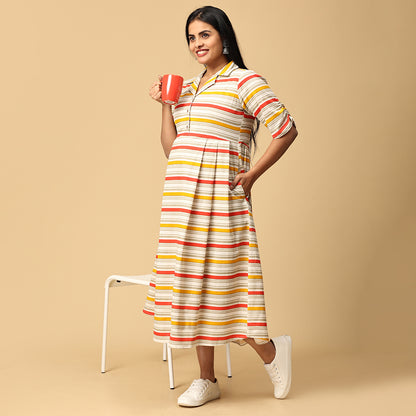 Anantha - Striped designer dress