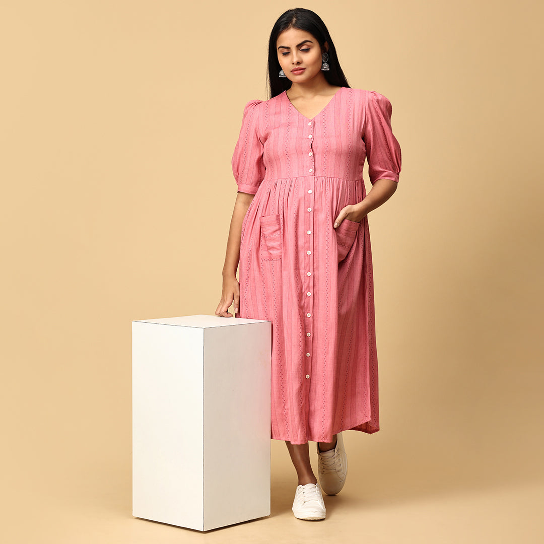 Vaishnavi - Pastel Pink Premium dress