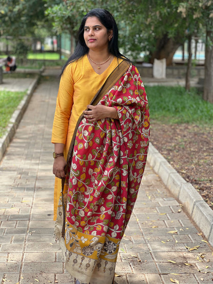 Mari Gold Yellow Silk cotton set