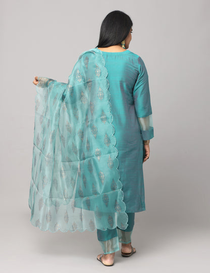 Rama silk cotton coord set (DUPATTA NOT INCLUDED)