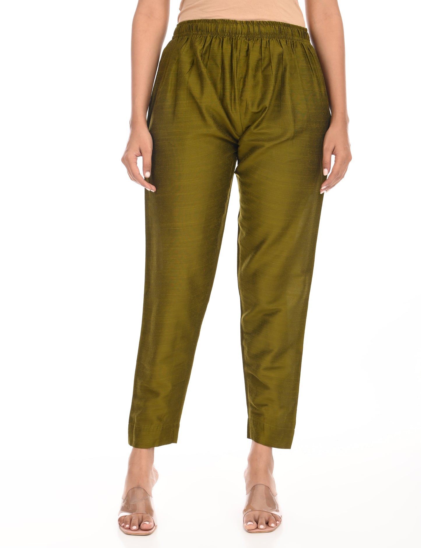 Rashmika - Mehandi Green Silk Pant