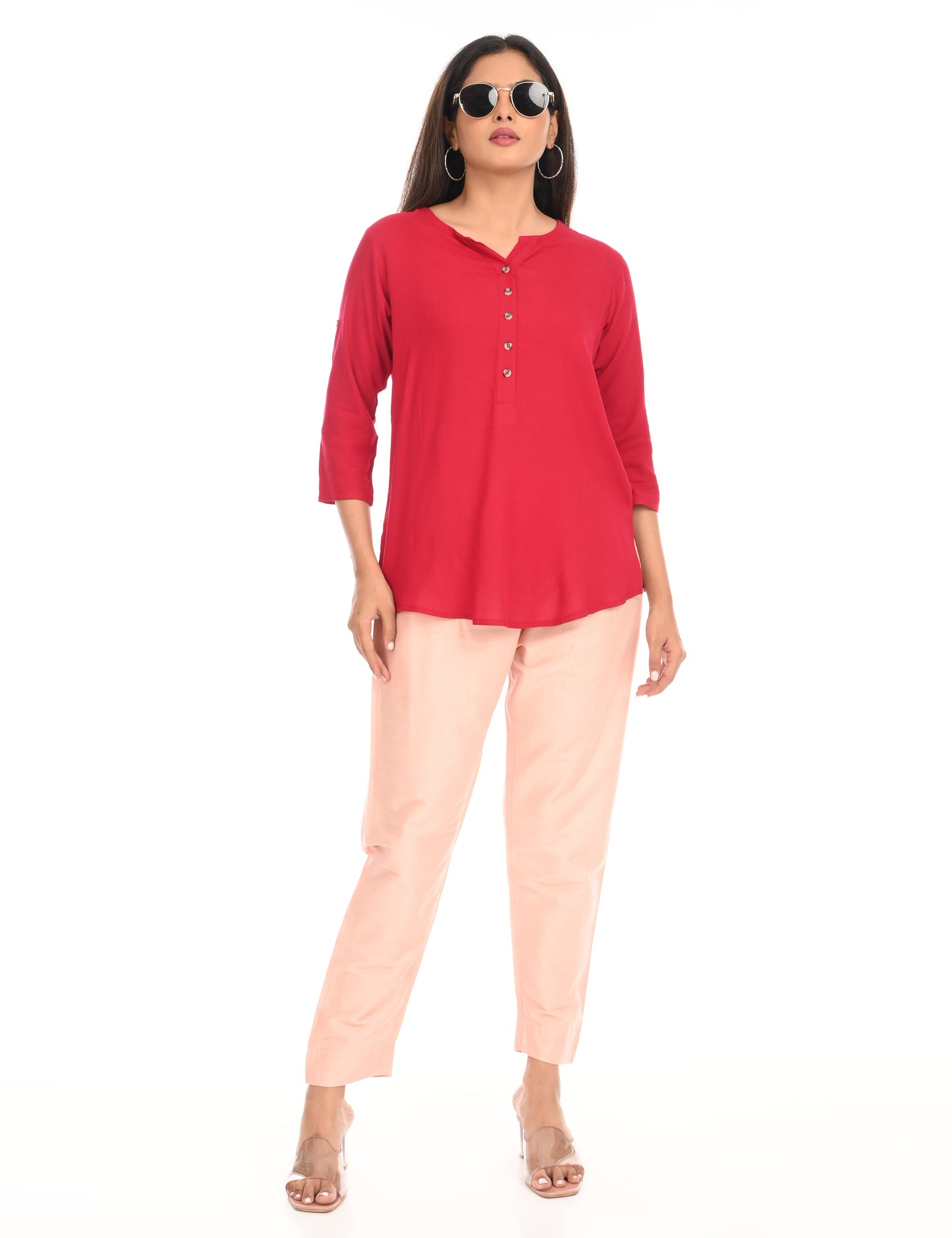 Rashmika - Baby Pink Silk Pant