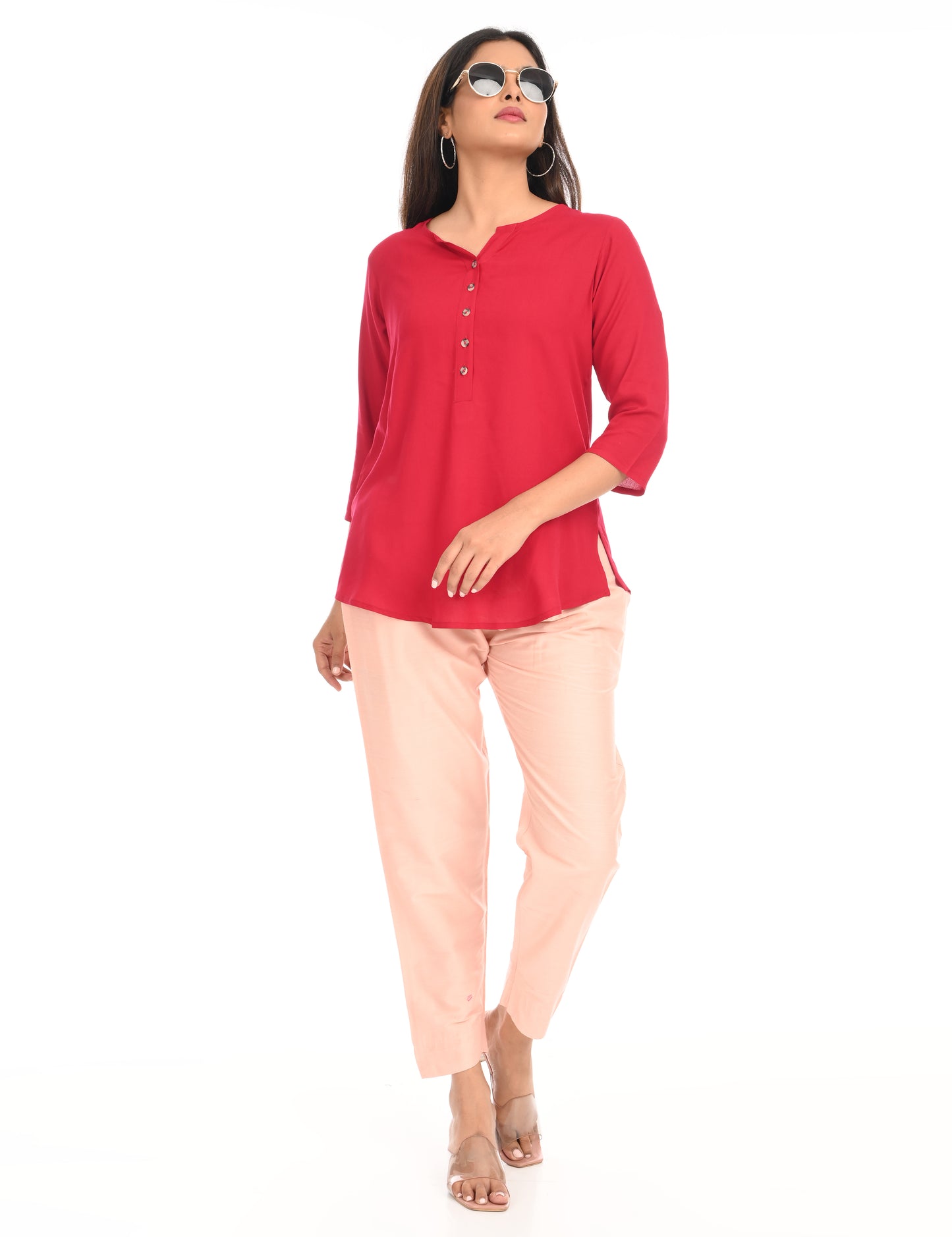 Rashmika - Baby Pink Silk Pant