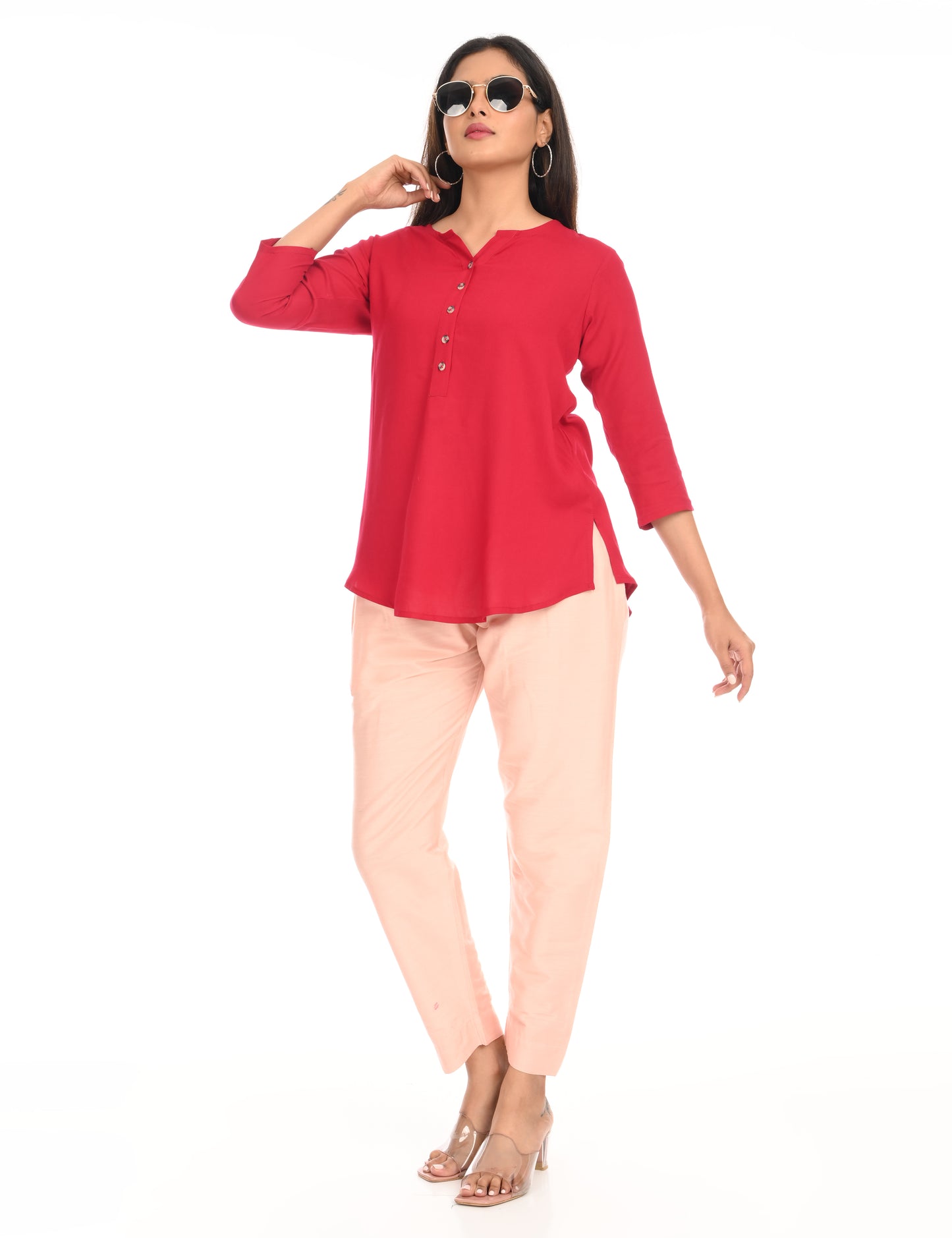 Rashmika - Baby Pink Silk Pant