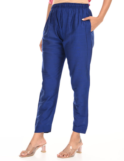 Rashmika - Royal Blue Silk Pant