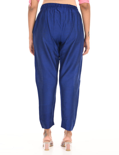 Rashmika - Royal Blue Silk Pant