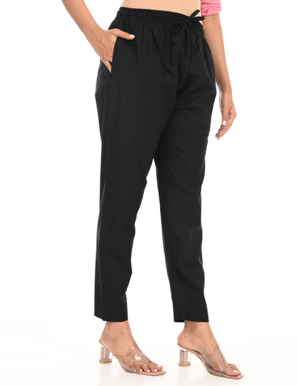Rashmika - Black Silk Pant