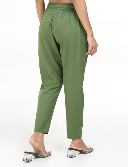 Tamara Every Day Cotton Pants - Green