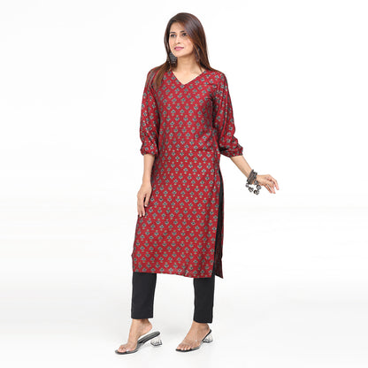 Tanvi - Muslin Designer sleeves office wear kurti