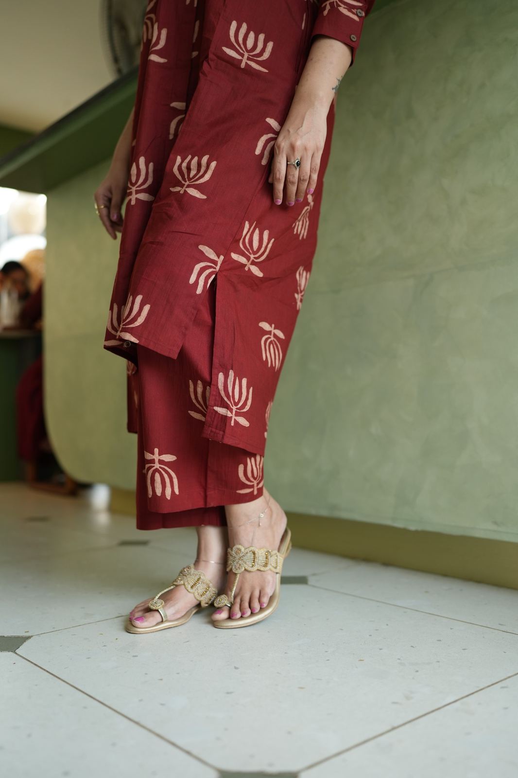 Vasudha - Cotton Kurta Set – Lotus Bloom