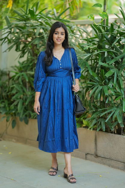 Nitara - Casual/Vacation dress- Blue